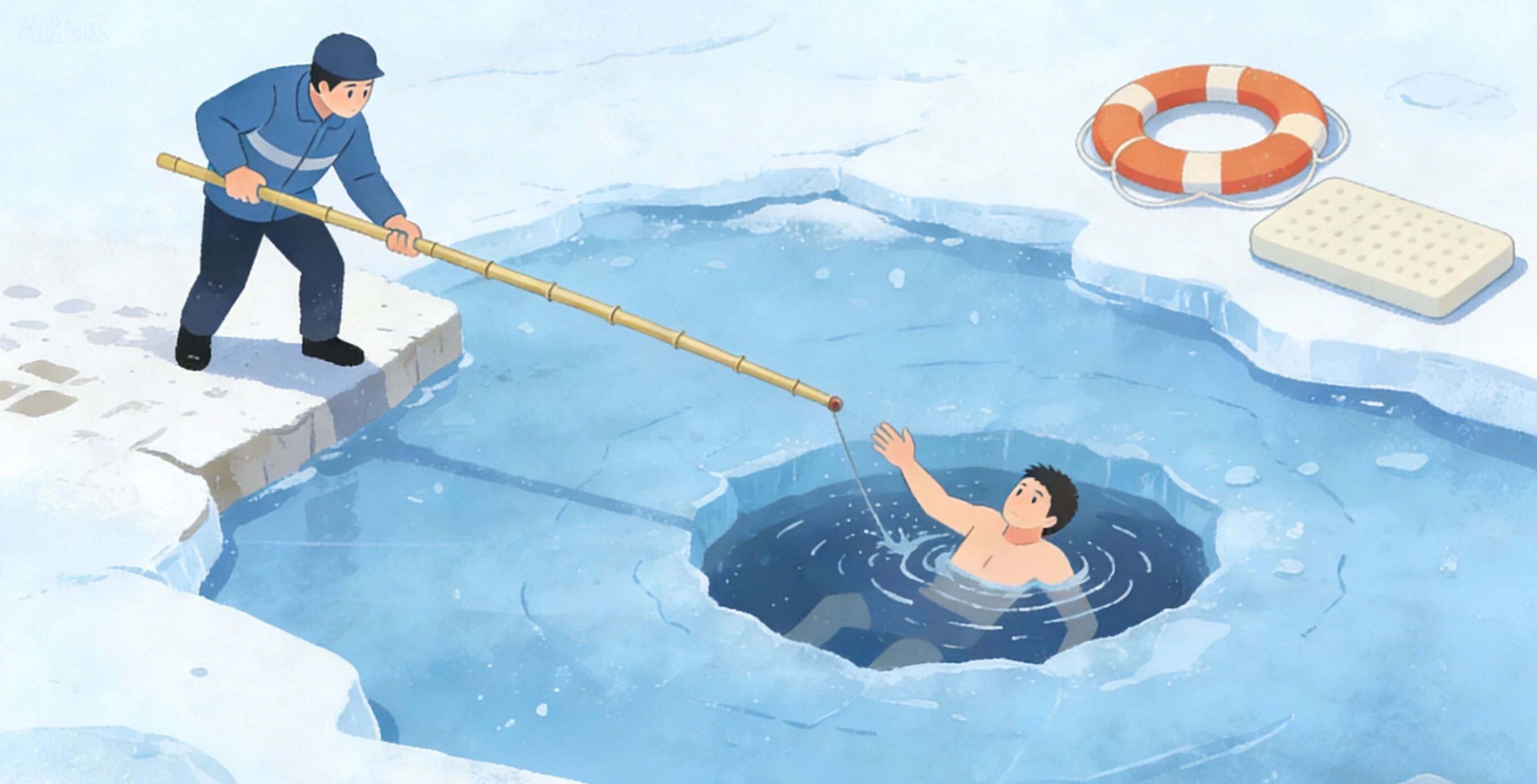 安全教育|保定理工学院|管理学院|远离冰面陷阱，守护生命安全