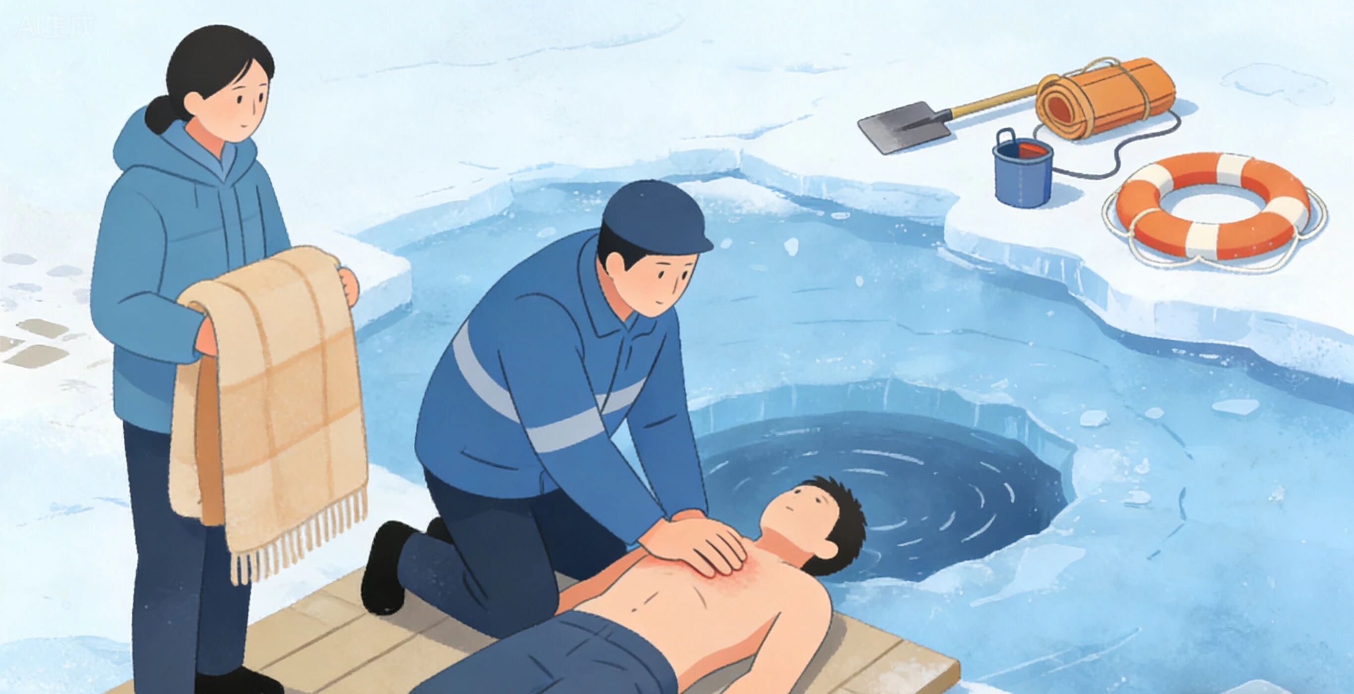 安全教育|保定理工学院|管理学院|远离冰面陷阱，守护生命安全