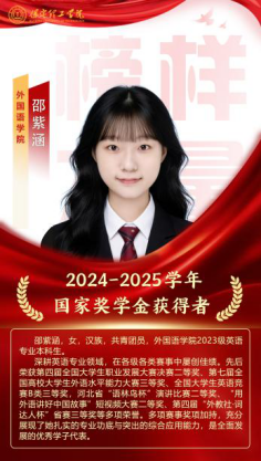 榜样引领┃国家奖学金获得者风采展示  （第二期）