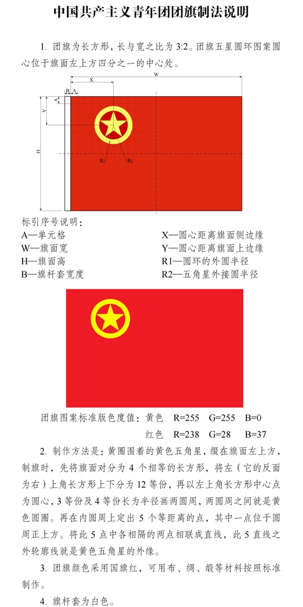 中国共产主义青年团团旗
